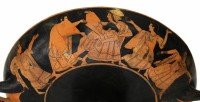 Peleus raubt Thetis - Ödipus und die Sphinx